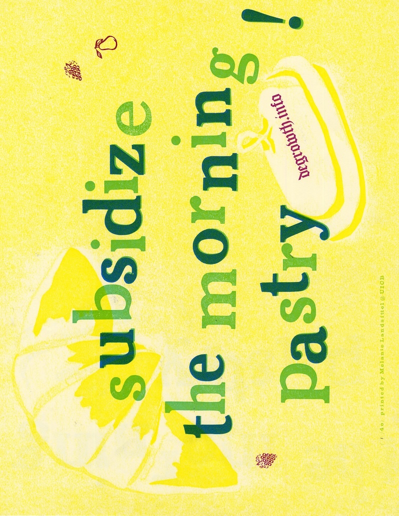 Subsidize the Morning Pastry